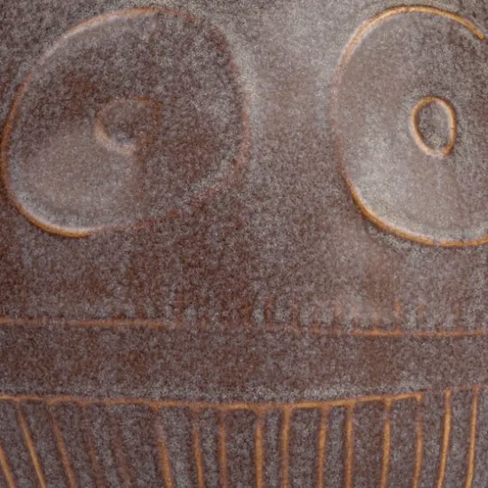 Hello Honey&reg; 6.5" Plum Reactive Glaze Pattern Debossed Stoneware Planter {9}