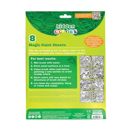 OOLY Hidden Colors Magic Jungle Magic Paint Sheets {3}