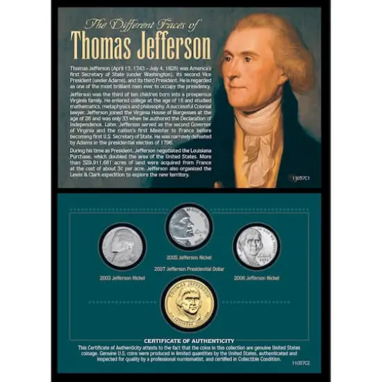 The Different Faces of Thomas Jefferson {1}