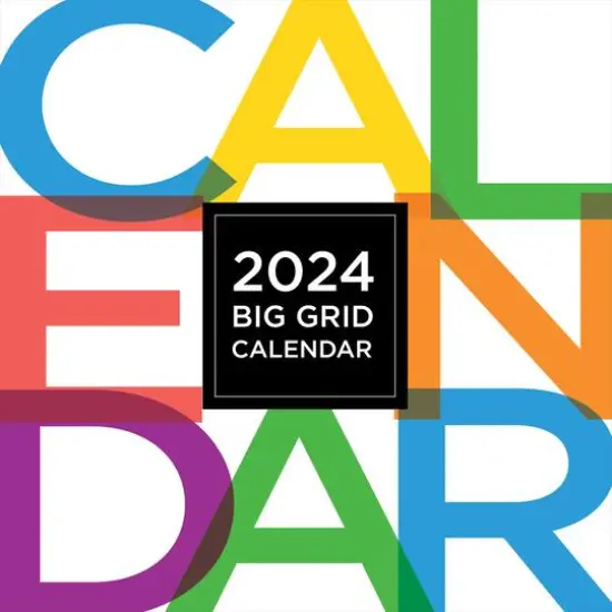 TF Publishing 2024 Big & Bright Grid Wall Calendar {1}