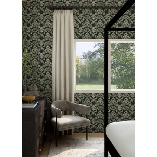 RoomMates Blooming Damask Peel & Stick Wallpaper Deep Green {4}