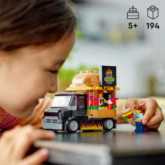 LEGO&reg; City Burger Truck Toy Building Set 60404 {5}