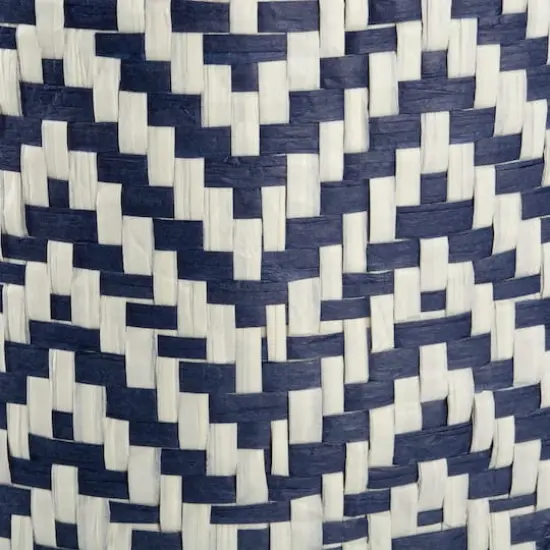 DII&reg; Small Nautical Blue Chevron Rectangular Paper Bin {3}