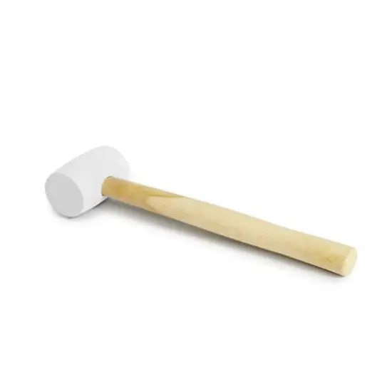 Dritz&reg; Home Rubber Mallet with Brown Wooden Handle {5}