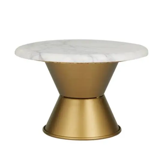 White Glam Cake Stand, 10" x 10" x 6" {3}
