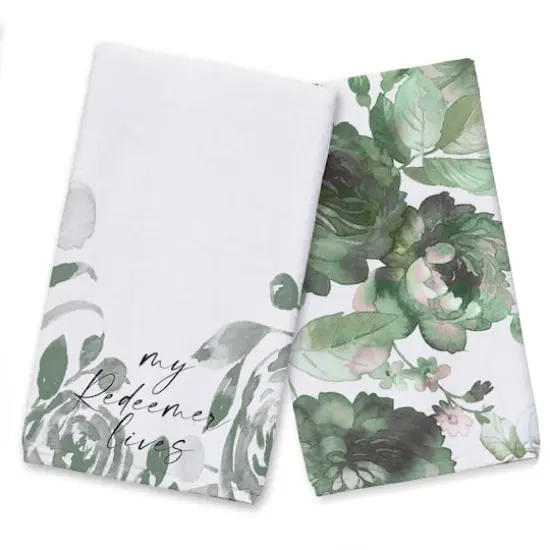 My Redeemer Lives Tea Towel - Set of 2 {1}