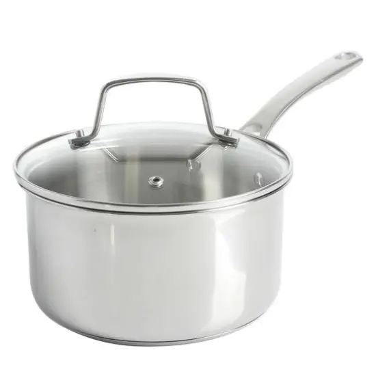 Martha Stewart 10 Piece Stainless Steel Cookware with Glass Lids Set {6}