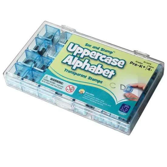 Educational Insights&reg; See and Stamp&trade; Uppercase Alphabet Transparent Stamps {1}