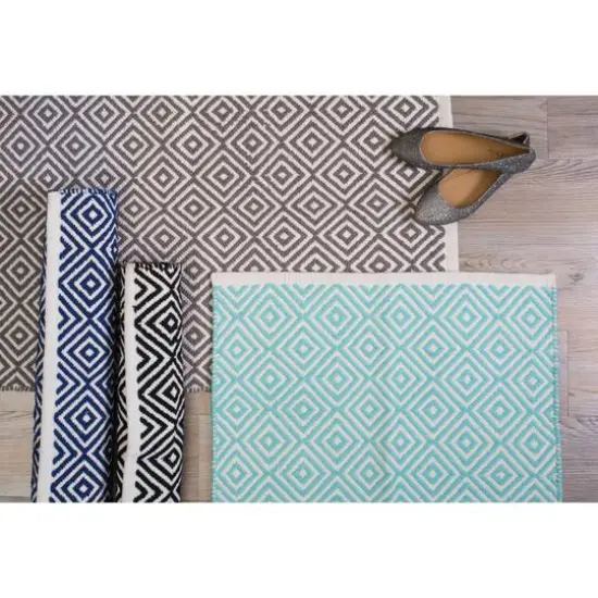 DII&reg; Aqua Diamond Rug, 2ft. x 3ft. {5}