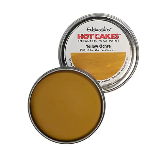 Enkaustikos&reg; Hot Cakes&reg; Encaustic Wax Paint, 1.5oz. Yellow Ochre {1}