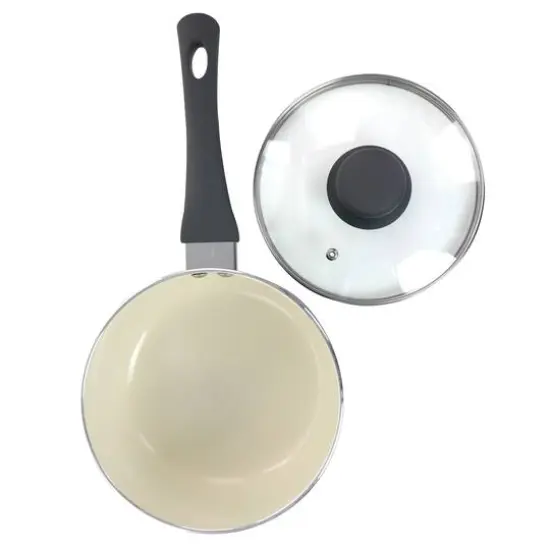 Oster Ridge Valley 2.5qt. Gray Nonstick Aluminum Saucepan with Lid {3}