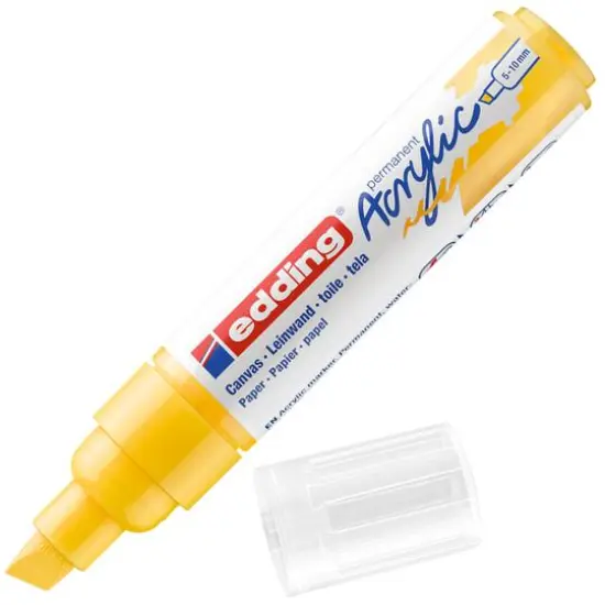 edding&reg; 5000 Broad Acrylic Marker Traffic Yellow {4}