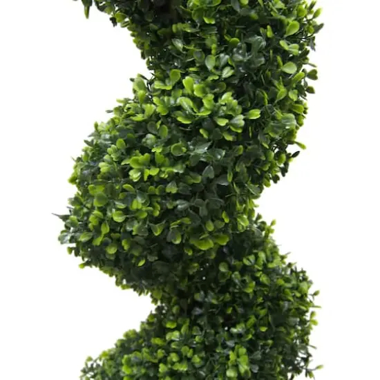 5ft. Potted Green Boxwood Spiral Tree {4}