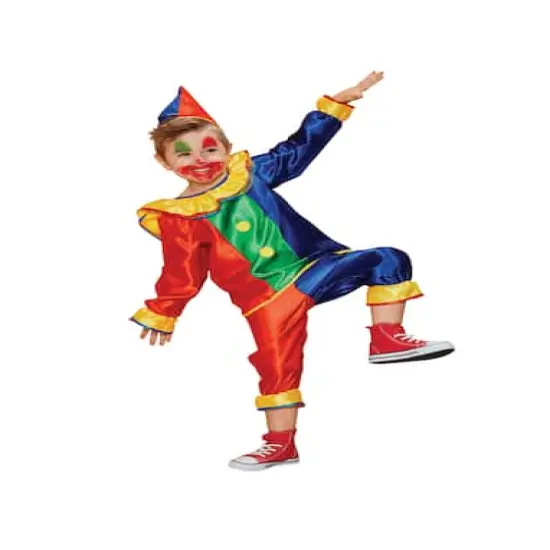 Medium Yellow & Red Clown Suit Child Costume {1}