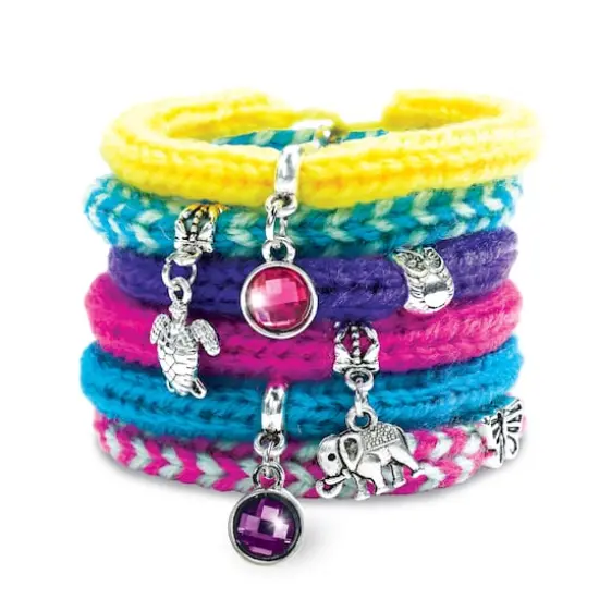 Creativity for Kids Quick Knit Charm Bracelets Kit {13}