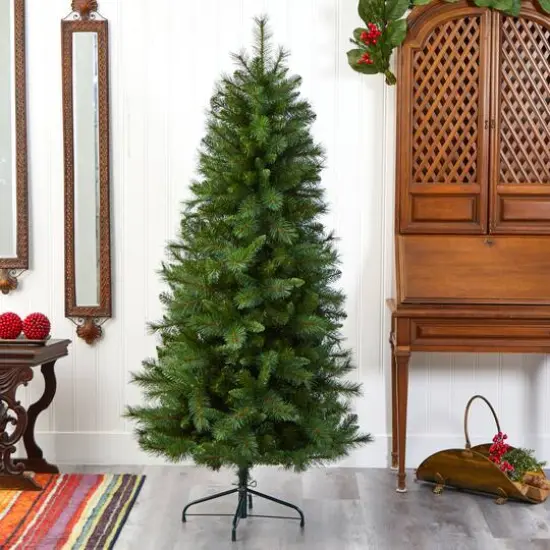 6ft. Unlit West Virginia Mountain Pine Artificial Christmas Tree {3}