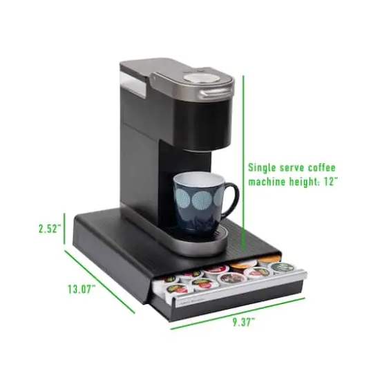 Mind Reader Black Single Serve Coffee Pod Drawer and Holder {4}