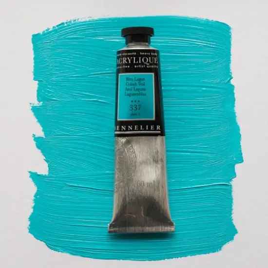 Sennelier Extra Fine Artists' Acrylic Paint, 60mL 337 Cobalt Teal {4}