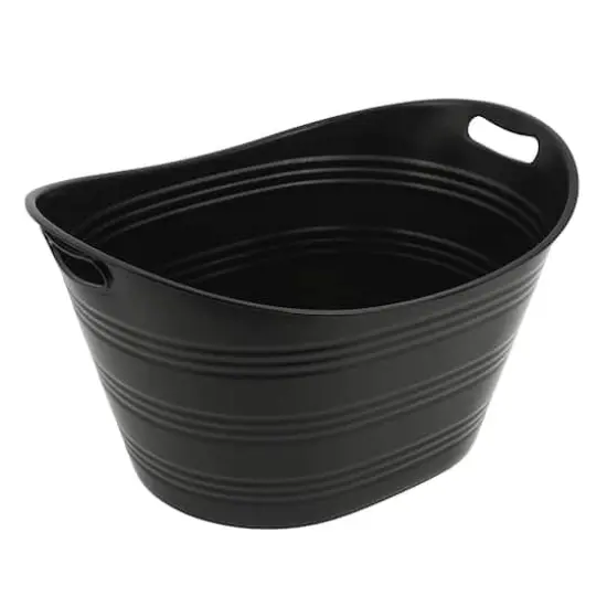 21" Black Plastic Ice Tub by Celebrate It&trade; {3}