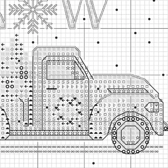 Dimensions&reg; Learn-A-Craft Holiday Family Truck Counted Cross Stitch Kit {5}