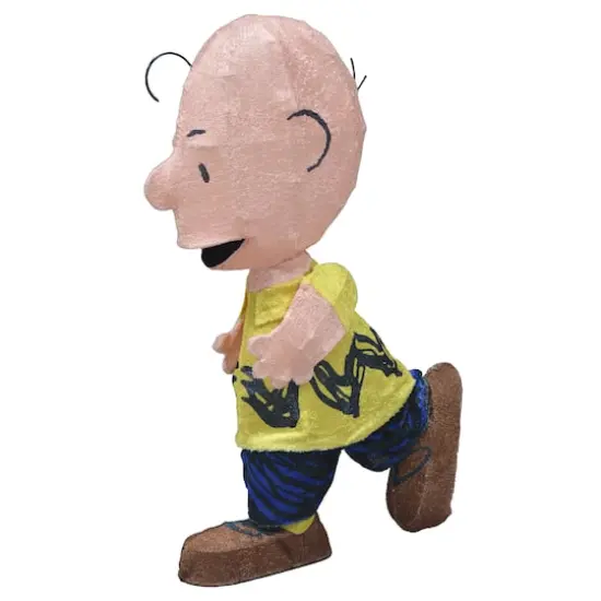 2.5ft. LED Peanuts Lucy with Football & Charlie Brown Yard Art {3}