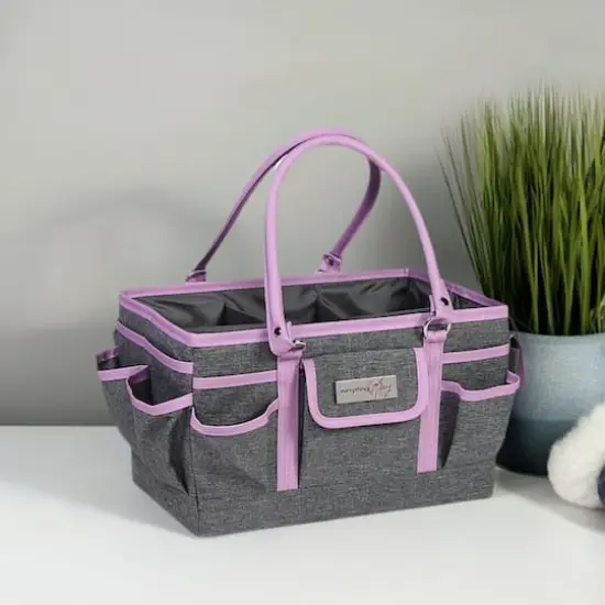Everything Mary Purple Heather Deluxe Store & Tote Craft Organizer {1}