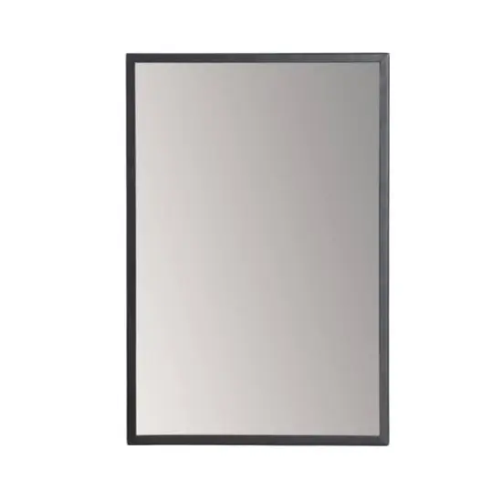 Habitat Evri 24" Black Rectangular Wall Mirror {1}
