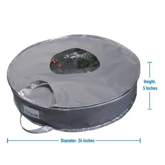 Simplify Gray 24" Holiday Wreath Bag, 2ct. {8}