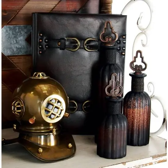 Dark Brown Traditional Wood Box Set {9}