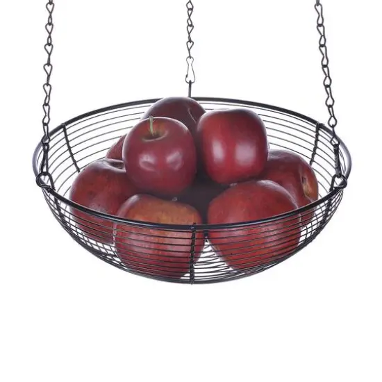 SunnyPoint Black 3 Tier Hanging Fruit Basket {4}