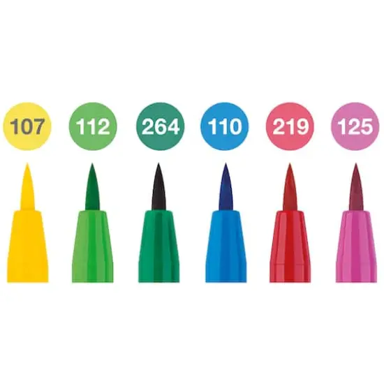 Faber-Castell&reg; PITT&reg; 6 Color Artist Brush Pen Set Springtime {3}