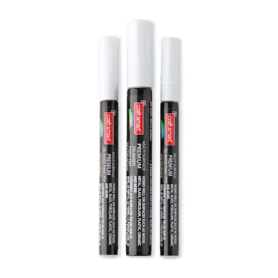 Premium Oil-Based Paint Pens by Craft Smart&reg; White {1}