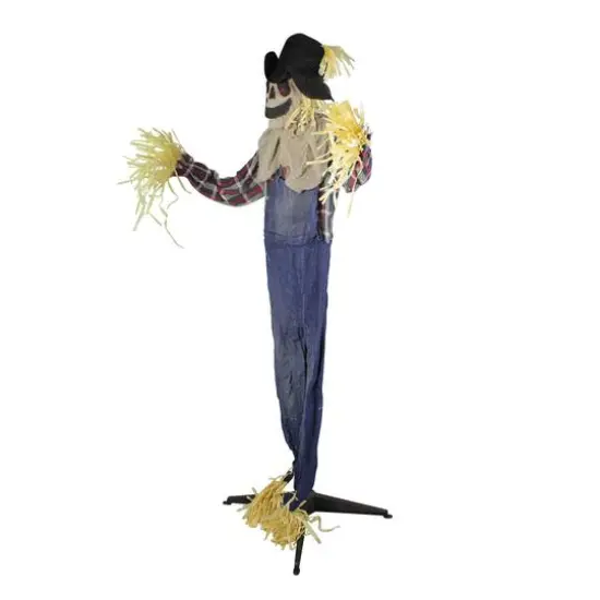 5.5ft. Lighted LED Animated Halloween Scarecrow {3}