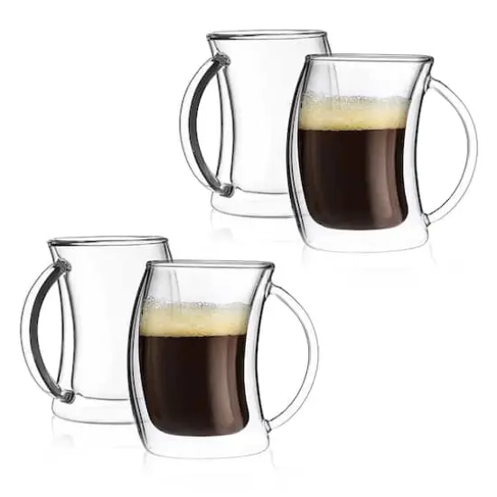 JoyJolt&reg; Caleo Double Wall Espresso Glasses, 4ct. {1}