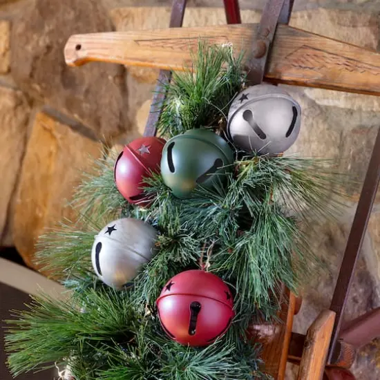 Haute Decor 6ct. 3.5" Assorted Jingle Bell Ornaments {3}