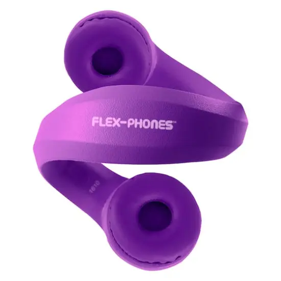 HamiltonBuhl&reg; Flex-Phones&trade; Purple Indestructible Foam Headphones {5}