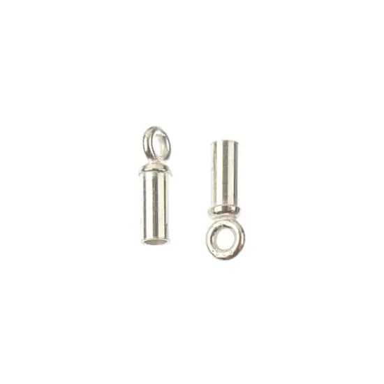 1.5mm Sterling Silver Endcap Tubes, 2ct. by Bead Landing&trade; {3}