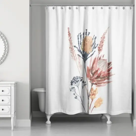 Spicey Floral Arrangement 71" x 74" Shower Curtain {1}