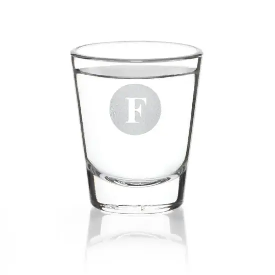 Hortense B. Hewitt Co. Monogram Shot Glass F {1}