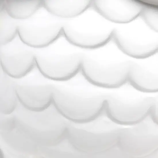 Simple Designs 13" Ceramic Owl Table Lamp Off White {9}