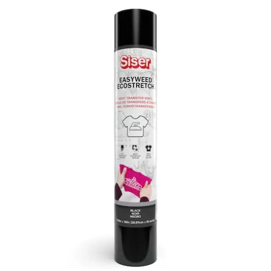 Siser&reg; EasyWeed&reg; EcoStretch&trade; Heat Transfer Vinyl, 36" Black {1}