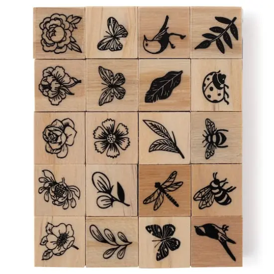 Bugs & Flowers Wood Stamp Set by Recollections&reg; {8}