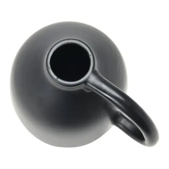 Hello Honey&reg; 8" Matte Black Dolomite Vase {5}