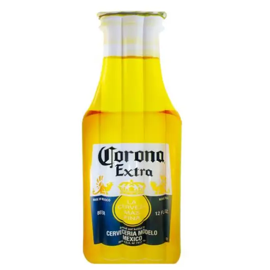 86" Corona&reg; Yellow & Blue Inflatable Beer Bottle Pool Float {1}
