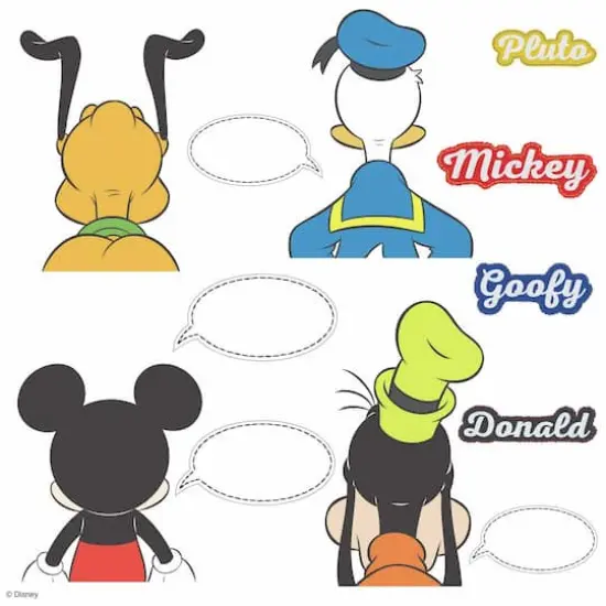 RoomMates Disney&reg; Mickey And Friends Peel & Stick Decals With Dry Erase {4}