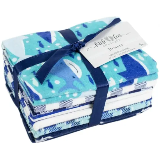 Fabric Editions Little Feet Boutique&trade; Sea Life Cotton Fabric Bundle {4}