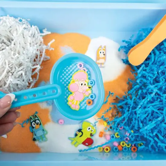 Bluey Seek & Find Sensory Bin {4}