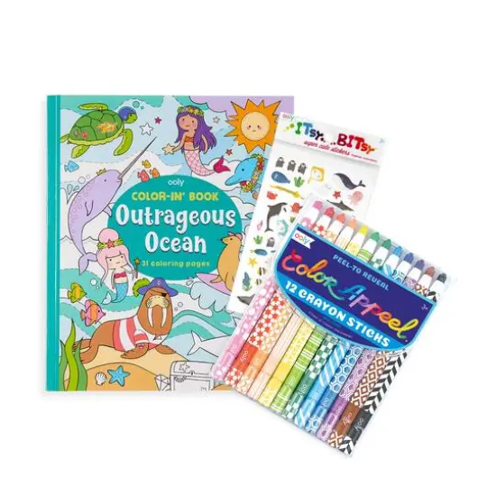 OOLY Outrageous Ocean Appeel Coloring Giftable Pack {3}