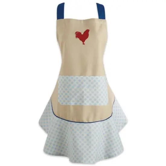 DII&reg; Red Rooster Ruffle Apron {1}