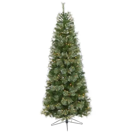 6.5ft. Pre-Lit Cashmere Artificial Christmas Tree, Warm White Lights {1}